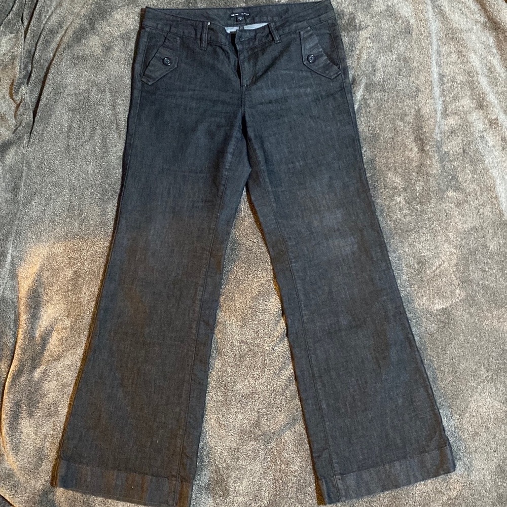 Gap, flare leg, hip slung, flattering fit, size 10